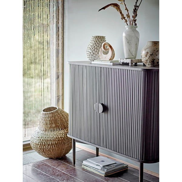 Krémová ručně vyrobená váza z kameniny Spikey – Bloomingville-image-3