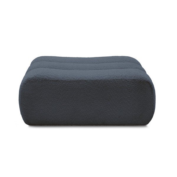 Tmavě modrá podnožka z textilie bouclé Azra – Bobochic Paris