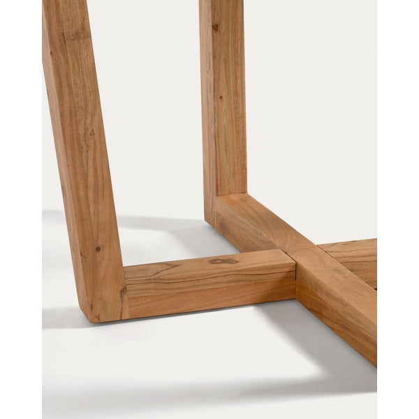 Kulatý jídelní stůl z masivu akácie v přírodní barvě ø 120 cm Nahla – Kave Home-image-2