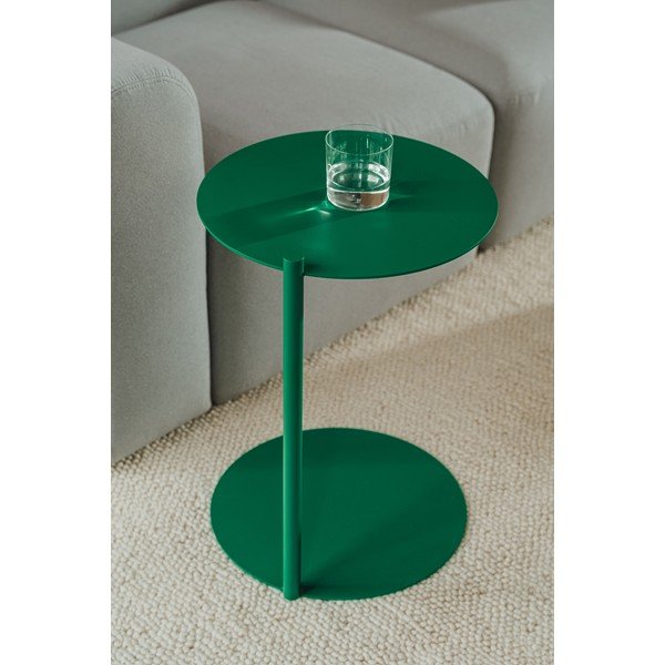 Ocelový kulatý odkládací stolek 41x40 cm Ande – noo.ma-image-1