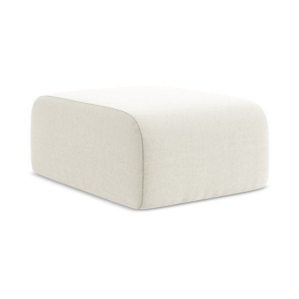 Béžová sametová podnožka Lani – Makamii