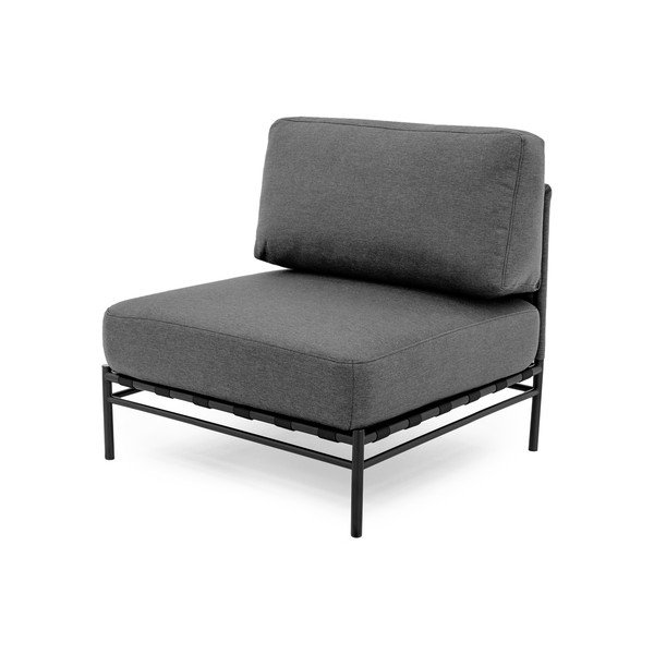 Tmavě šedý modul zahradní pohovky (středový díl) Dandy – Sit Sit-image-3