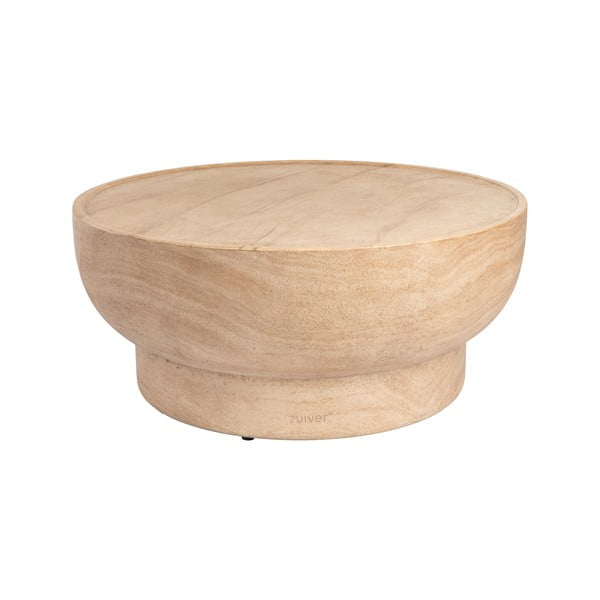 Kulatý konferenční stolek v dekoru kamene v přírodní barvě ø 80 cm Noble – Zuiver