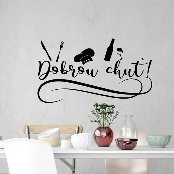 Samolepka na zeď s citátem Ambiance Dobrou chuť-image-2
