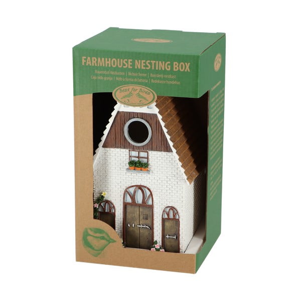 Bílá budka pro ptáčky Esschert Design Farm House-image-4