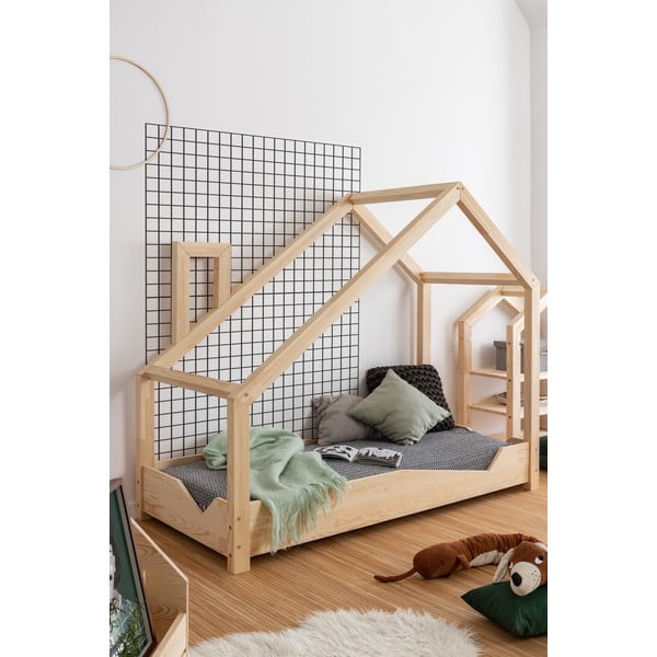 Domečková postel z borovicového dřeva Adeko Luna Adra, 90 x 180 cm-image-3