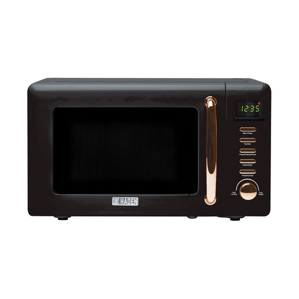 Černá mikrovlnná trouba Black & Copper – Haden