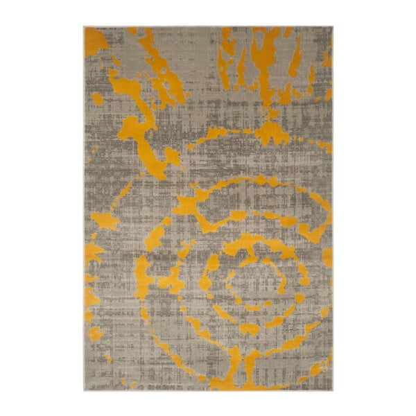 Žlutý koberec Webtappeti Abstract, 184 x 275 cm