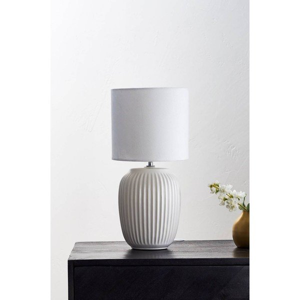 Bílá keramická stolní lampa (výška 41 cm) Karlsson – Jotex-image-2