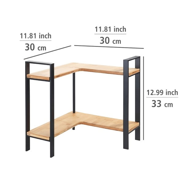 Bambusová rohová přídavná polička Lou – Wenko-image-4
