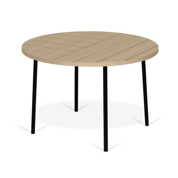 Konfereční stolek s deskou v dekoru dubu TemaHome Ply, ø 70 cm
