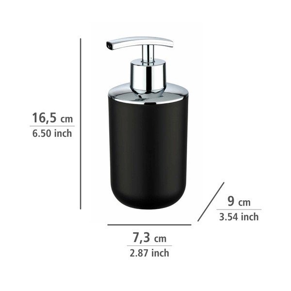 Černý dávkovač mýdla Wenko Brasil-image-3
