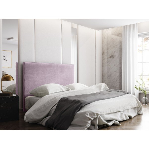 Světle růžové čelo postele 180x120 cm Natalia – Milo Casa-image-3