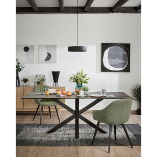 Zelená jídelní židle Kave Home Herbert