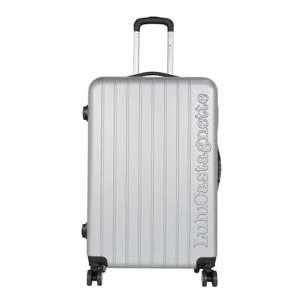 Světle šedý cestovní kufr LULU CASTAGNETTE Carl, 107 l