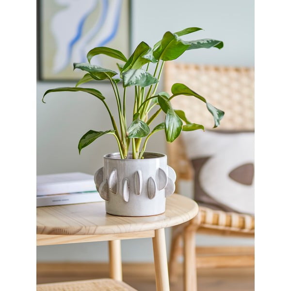 Kameninový obal na květináč ø 18 cm Roza – Bloomingville-image-1