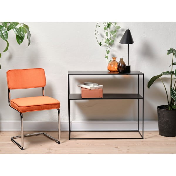 Oranžová manšestrová jídelní židle Rupert – Unique Furniture-image-2
