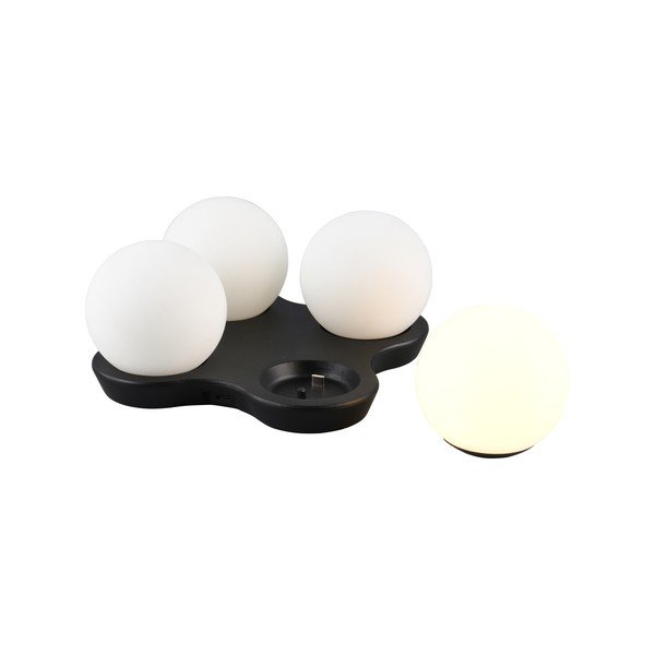 Černo-bílá LED stolní lampa (výška 9 cm) Lorna – Reality-image-1