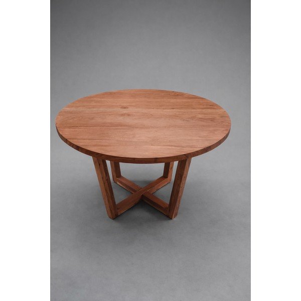 Kulatý jídelní stůl z masivu akácie ø 120 cm Nahla - II. jakost – Kave Home-image-1