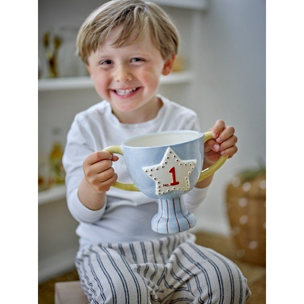 Keramický ručně malovaný obal na květináč Trophy – Bloomingville Mini-image-2