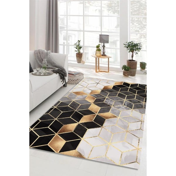 Černý koberec 230x160 cm Optic - Rizzoli-image-3