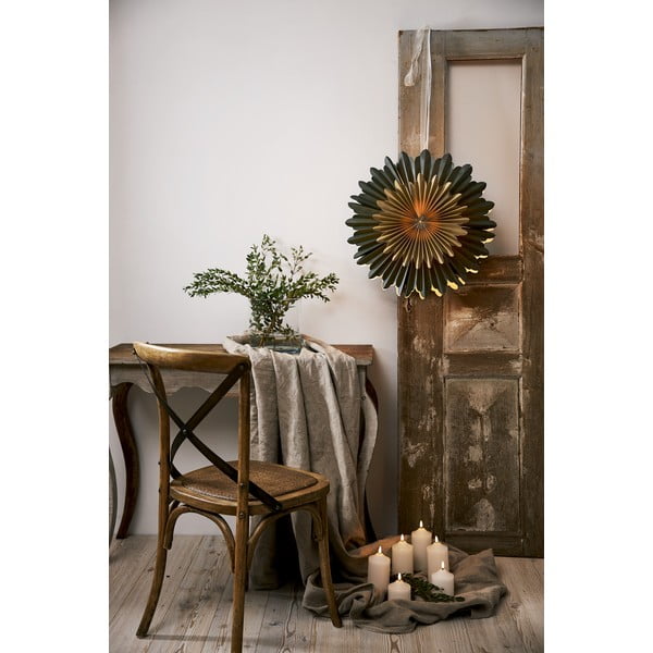 Zelená vánoční dekorace Star Trading Crystal, ø 55 cm-image-1