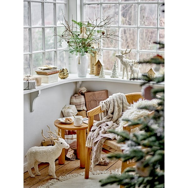 Krémový hrnek s vánočním motivem z kameniny 300 ml Winter – Bloomingville-image-1