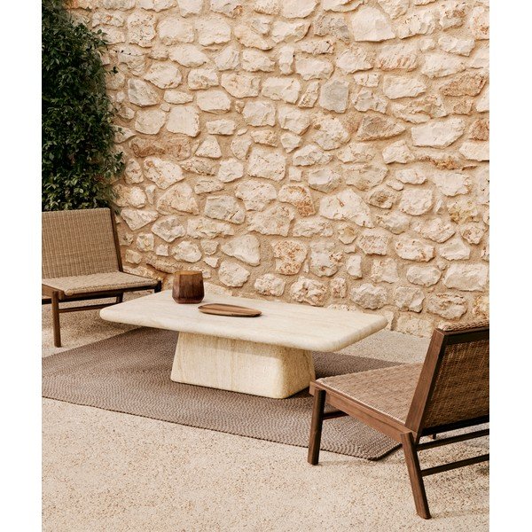 Betonový zahradní konferenční stolek 70x140 cm Drasi – Kave Home-image-1