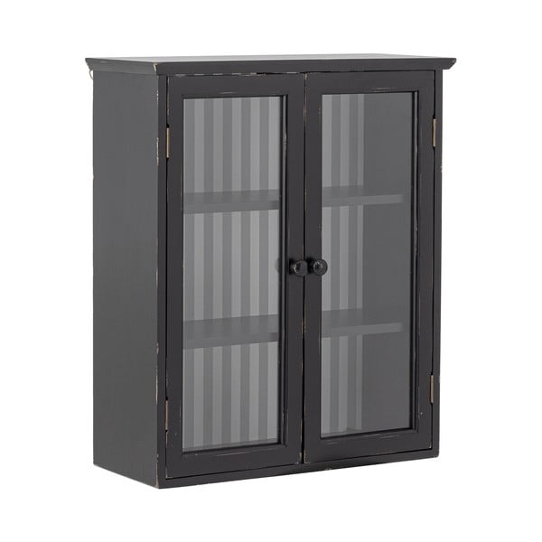 Černá závěsná vitrína z jedlového dřeva 51,5x66,5x22,5 cm Hazem – Bloomingville-image-3