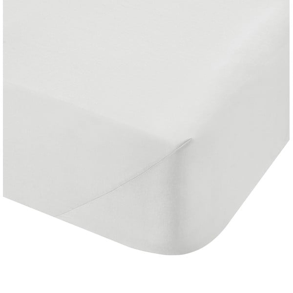 Bílé bavlněné prostěradlo Bianca Classic, 135 x 190 cm
