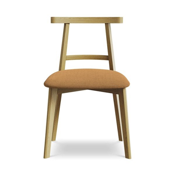 Jídelní židle z masivního dřeva v terakotové barvě Ohelo – Makamii-image-1