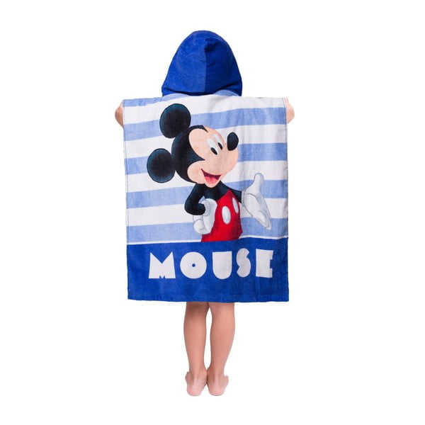 Modré froté dětské pončo Mickey – Jerry Fabrics-image-2
