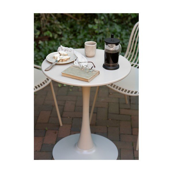 Kovový kulatý zahradní jídelní stůl ø 60 cm Meira – House Nordic-image-2