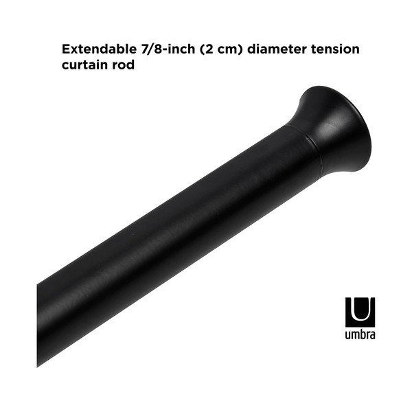Ocelová roztažitelná garnýž 137 - 229 cm Chroma – Umbra-image-4