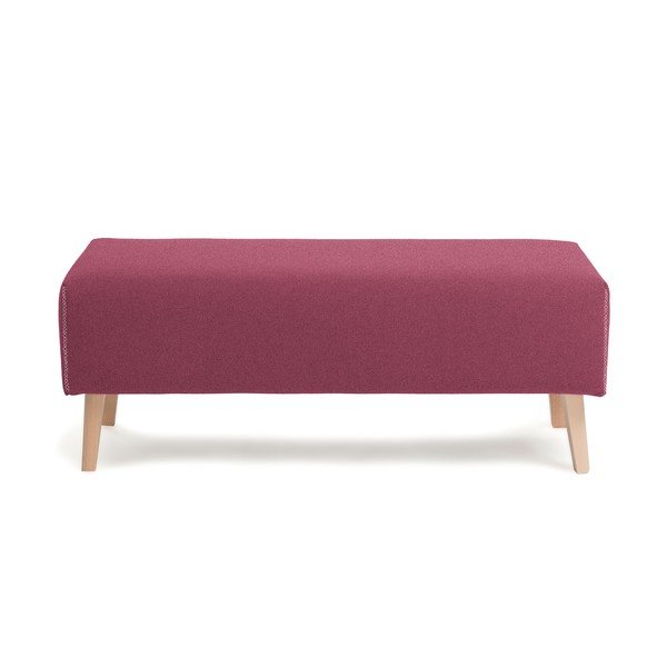 Vínově červená lavice Kave Home Lydia-image-2