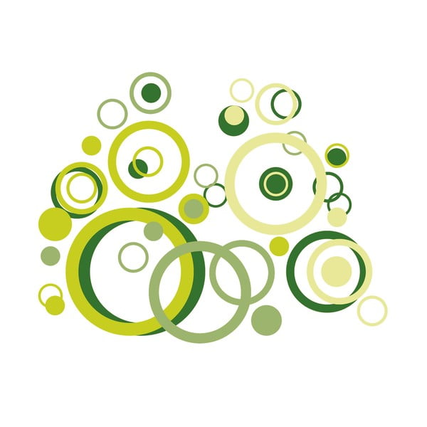 Samolepka Green Bubbles-image-1