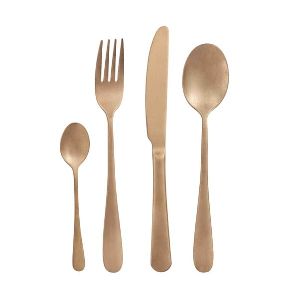 Nerezový příbor 16 ks ve zlaté barvě Posate Old - Brandani