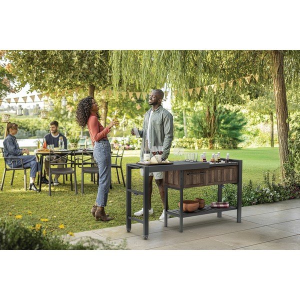 Zahradní barový stolek 112x43 cm Hosting – Keter-image-1