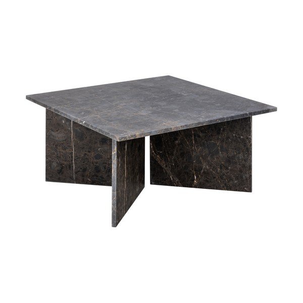 Černý mramorový konferenční stolek 90x90 cm Vega – Actona
