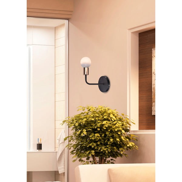 Nástěnné svítidlo v černo-měděné barvě Spill – Candellux Lighting-image-1