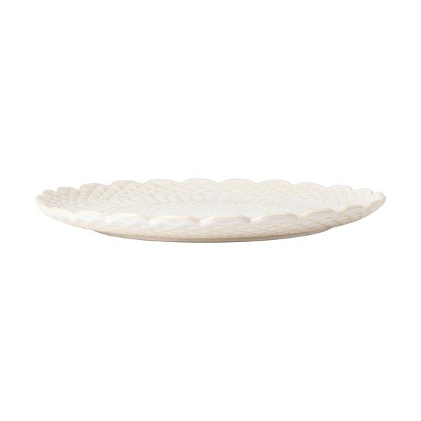 Bílý servírovací talíř z kameniny ø 39 cm Cristal – Costa Nova-image-1