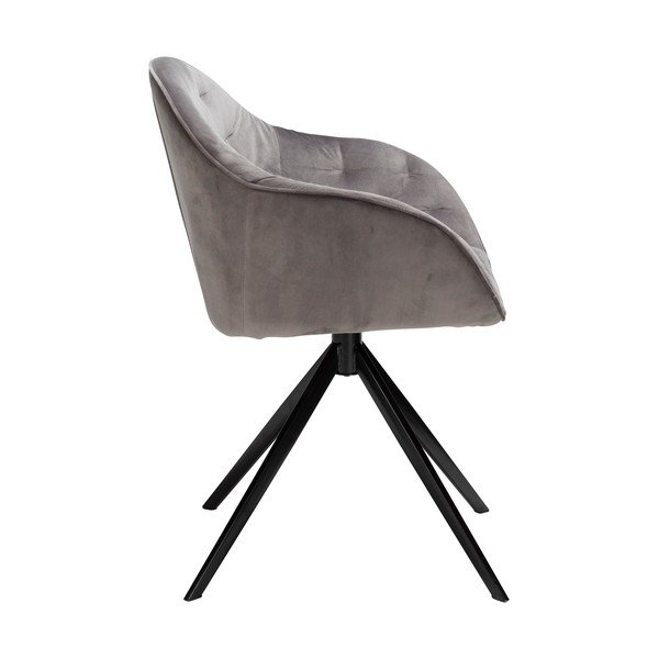 Šedá sametová židle DAN-FORM Denmark Cray-image-4