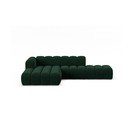 Tmavě zelená rohová pohovka (levý roh) Lupine – Micadoni Home