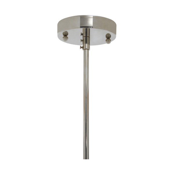 Kovové závěsné svítidlo ve stříbrné barvě se skleněným stínidlem ø 27 cm Ritz – Premier Housewares-image-4