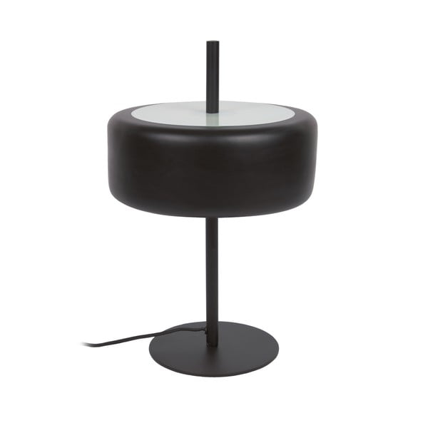 Černá stolní lampa s kovovým stínidlem (výška 50 cm) Francisca – Kave Home