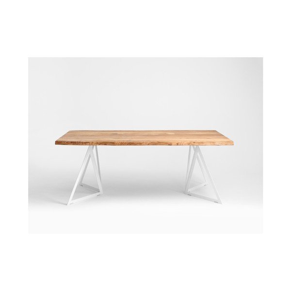 Jídelní stůl s deskou z dubového dřeva Custom Form Sherwood, 180 x 90 cm-image-1