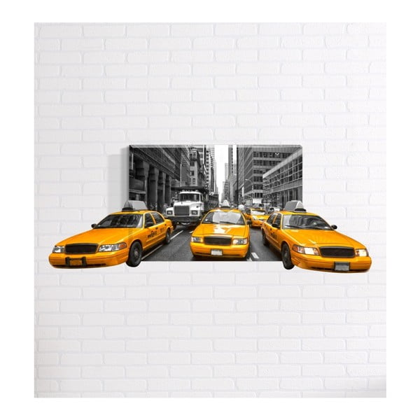 Nástěnný 3D obraz Mosticx Taxi, 40 x 60 cm