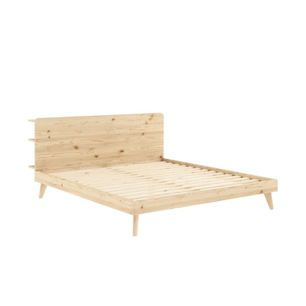 Dvoulůžková postel z borovicového dřeva s roštem 180x200 cm Retreat – Karup Design