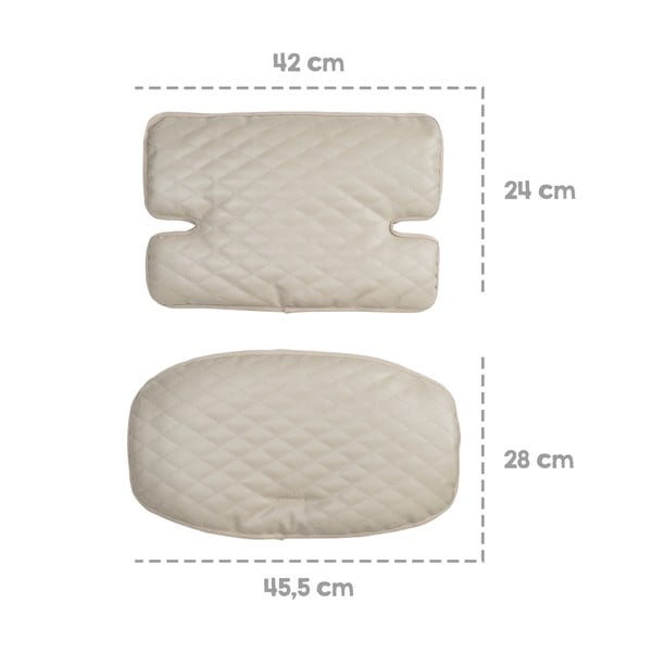 Béžová vložka do jídelní židličky Luxe – Roba-image-4