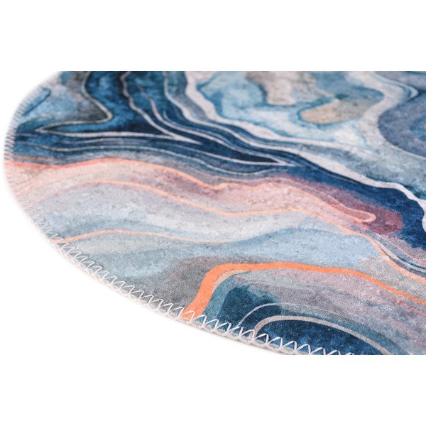 Modrý/růžový pratelný kulatý koberec ø 100 cm Colors of Joy – Vitaus-image-2